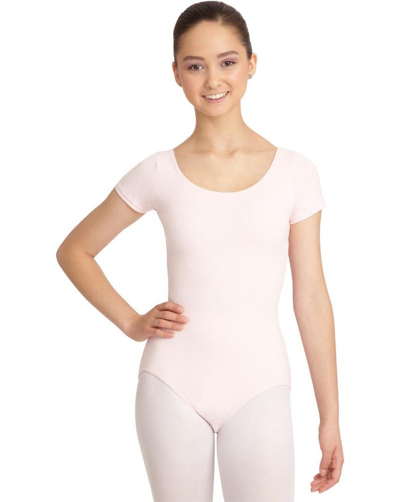 Capezio Childs Scoop Neck Short Sleeve Leotard W/Belt - CAD400C